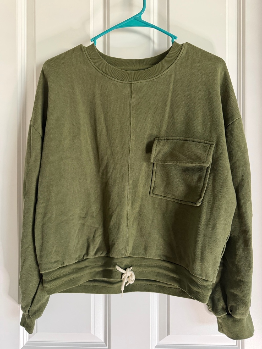 J. Crew Olive Crewneck Pullover
